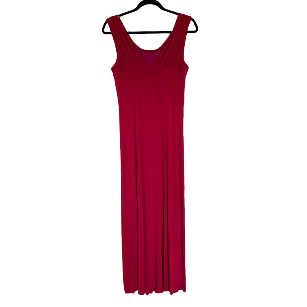 Vintage Peep Rockabilly Pinup Glamour Slinky Cowl Neck Maxi Dress - Picture 9 of 10